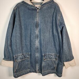 L.A. Blues Blue Denim Hooded Jacket
